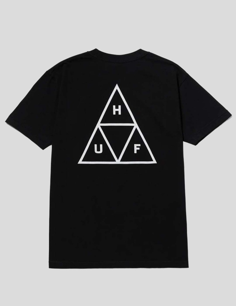 HUF T-shirt set triple triangolo s / s tee nero